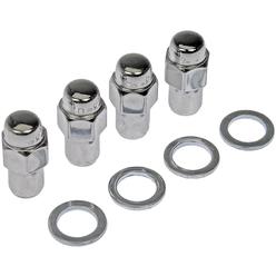 Dorman 711-108 Wheel Nut Chrome Std. Mag 2-Pc 716-20 Compatible With Select Models, 4 Pack