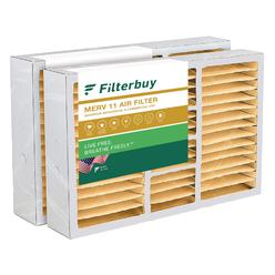 Filterbuy 17.5X27X5 Air Filter Merv 11 Allergen Defense (2-Pack), Pleated Hvac Ac Furnace Air Filters Replacement For Trane Perf