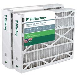 Filterbuy 21X23.5X5 Air Filter Merv 13 Optimal Defense (2-Pack), Pleated Hvac Ac Furnace Air Filters Replacement For Trane Perfe