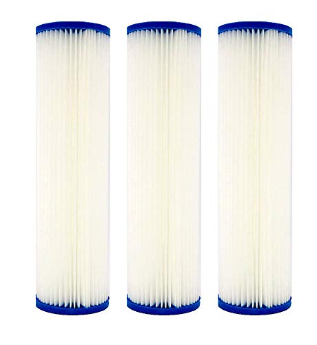 Rein Pack Of 3 Filter (Wpc20-975) 9.75X2.75 20 Micron Pleated Sediment Filters