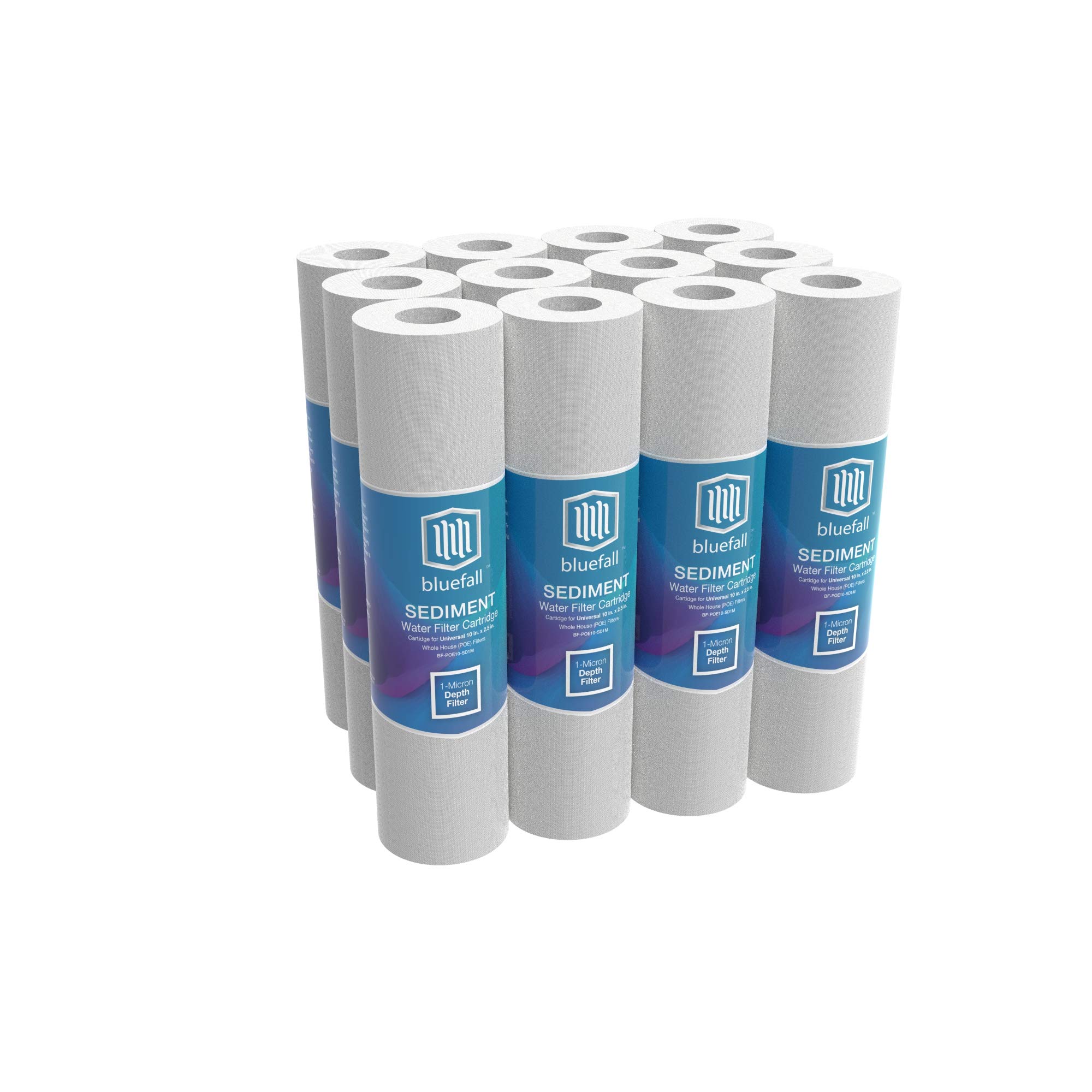 Bluefall 1 Micron Sediment Filter 10 X 2.5 Whole House Water Filter Sediment Water Filter Replacement Cartridge Compatible With Any 10 In