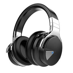 qisebin e7 active noise cancelling headphones bluetooth headphones with microphone deep bass wireless headphones over ear, co