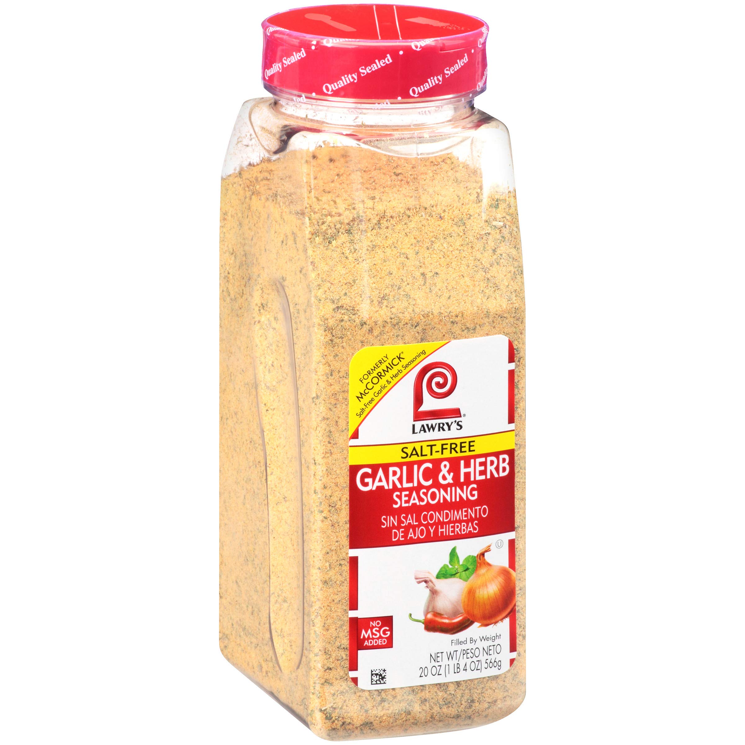 Lawry\'s Casero Lawrys garlic & Herb Seasoning, 20 oz - One 20 Ounce container of garlic and Herb Seasoning Blend of garlic, Rosemary, Basil, an