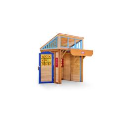 Little Tikes Real Wood Adventures 5-in-1 game House, Outdoor Wood game Playhouse for All Kids, Boys and girls Ages 3+