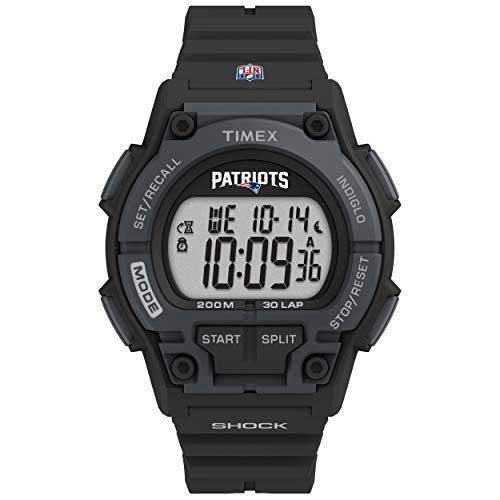 Timex Tribute Timex Mens NFL Takeover 42mm Watch - New England Patriots with Black Resin Strap
