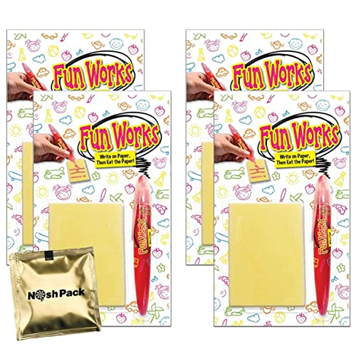 NOSH PACK Edible candy Paper and Pen Set TikTok challenge candy Fun Works goodie Bag Stuffers 24 Sheets of Edible Paper and Fruit candy Pe