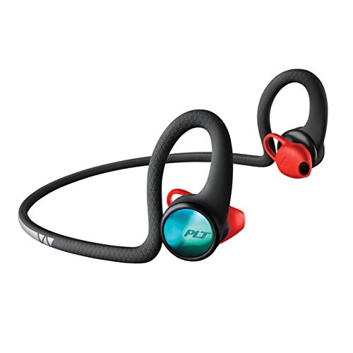 Poly (Plantronics +  Plantronics Backbeat Fit 2100 Wireless Headphones, Sweatproof and Waterproof In Ear Workout Headphones, Black