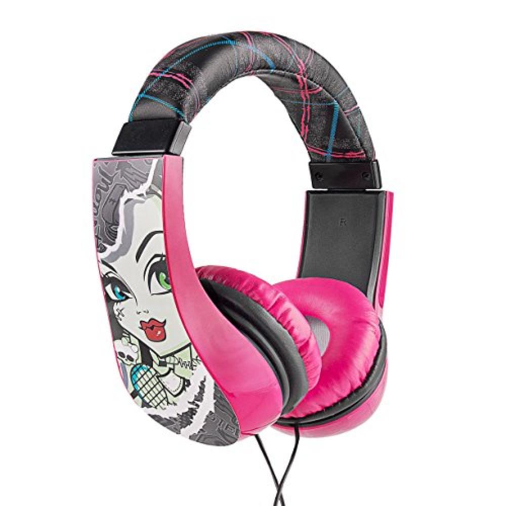 Sakar Monster High 30348 Kid Safe Over the Ear Headphone w/ Volume Limiter, Black and Pink by Sakar