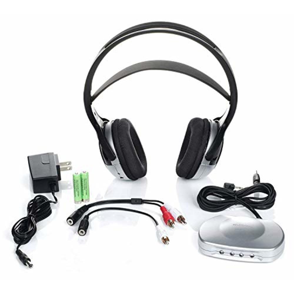 Unisar J3 TV920 Listener Rechargeable Wireless Infrared Headphones for TV Listening System | Cordless Over Ear Headphone