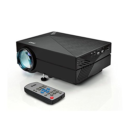 PYLE HOME Compact Digital Multimedia Projector, HD 1080p w/ MP3/USB/SD/AV/VGA, Mac and PC Compatible)