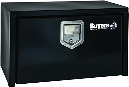 Buyers Products 1702105 Black Steel Underbody Truck Box with Paddle Latch, 18 x 18 x 36 Inch