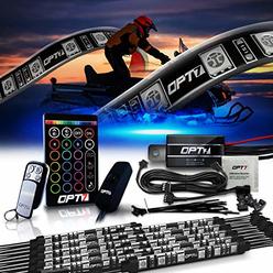 OPT7 10pc Aura Snowmobile Body Glow LED Lighting Kit | Multi-Color Accent Neon Strips w/Switch