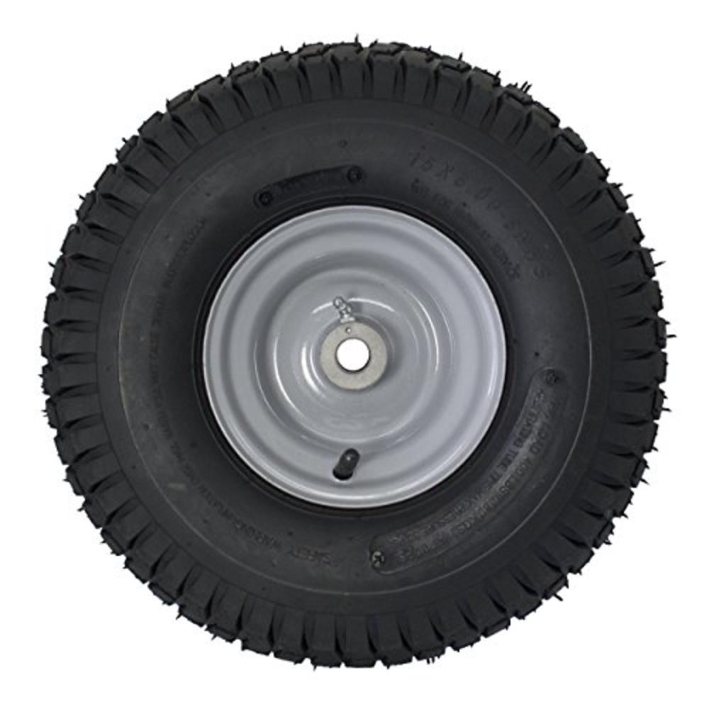 MARASTAR 21436-2PK 15x6.00-6" Front Tire Assembly Replacement for Husqvarna Riding Mowers