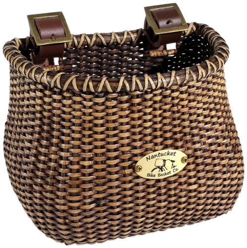 Nantucket Bicycle Basket Co. Lightship Collection Childrens Bicycle Basket, Classic/Tapered, Stained