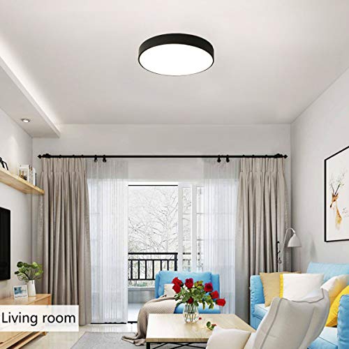 Ganeed LED Ceiling Lights, 24W Flush Mount Ceiling Light,12-Inch Modern Ceiling Lamp, Round Hallway Light Fixtures Ceiling,Ceili
