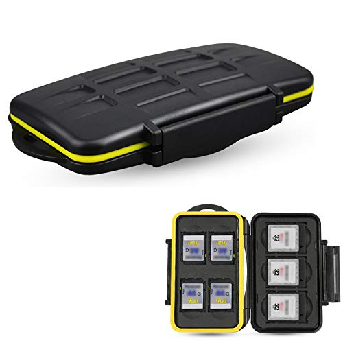 JJC Deluxe 7 Slots XQD Cfexpress Type-B SD SDXC SDHC Memory Card Case Carrying Storage Holder for 3 XQD / Cfexpress Type-B and 4