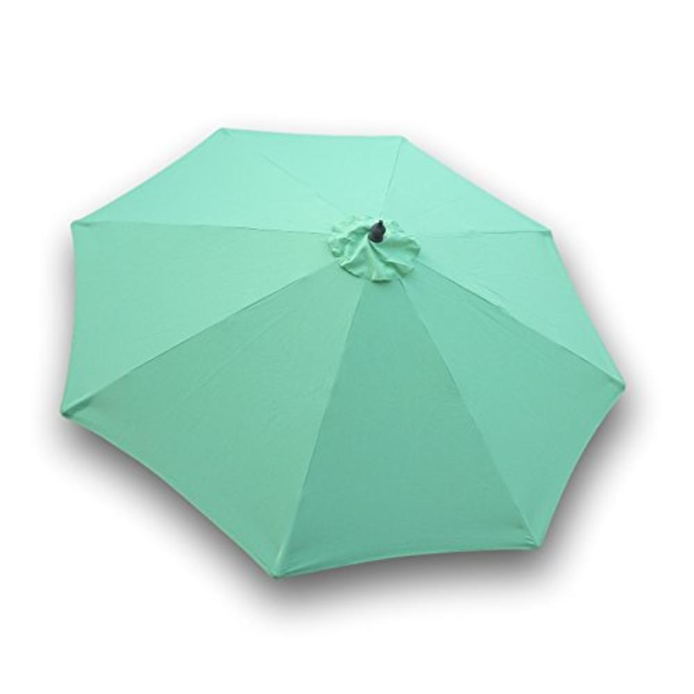 Formosa Covers 9ft 8 Ribs Patio Umbrella Replacement Canopy Market Umbrella Top (Canopy Only) (Avocado Lime Green)