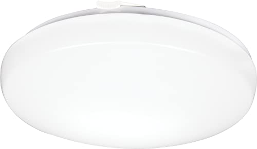 Lithonia Lighting FMLRL 20840 M4 4000K 14-Inch Dimmable Round LED Flush Mount, 1600 Lumens, 120 Volts, 24 Watts, Damp Listed, Wh