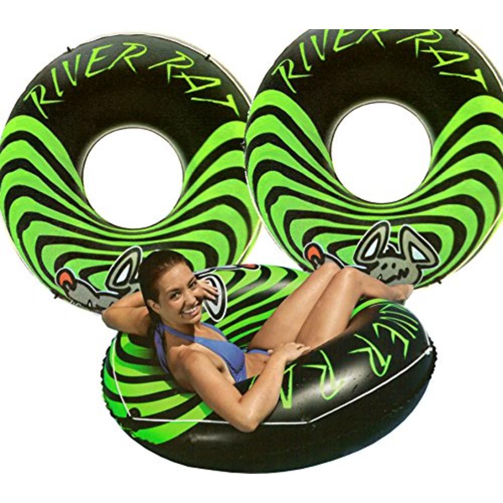 Intex 3-Pack River Rat 48-Inch Inflatable Tubes for Lake/Pool/River | 3 x 68209E