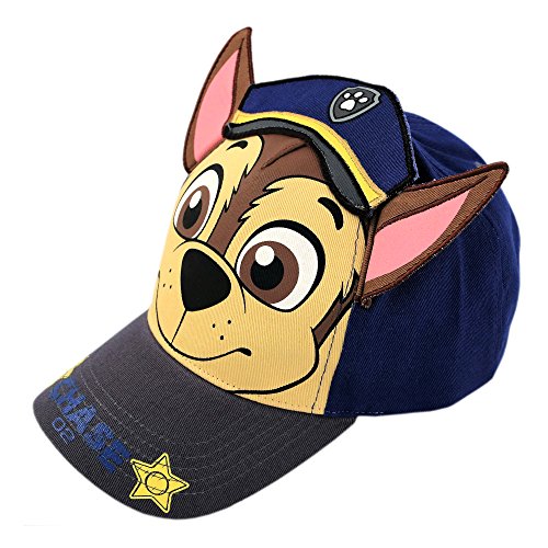 Nickelodeon Paw Patrol 3D Ear Boys Cotton Baseball Cap: Chase & Marshall (Toddler), Size 2-4T, Multicolor