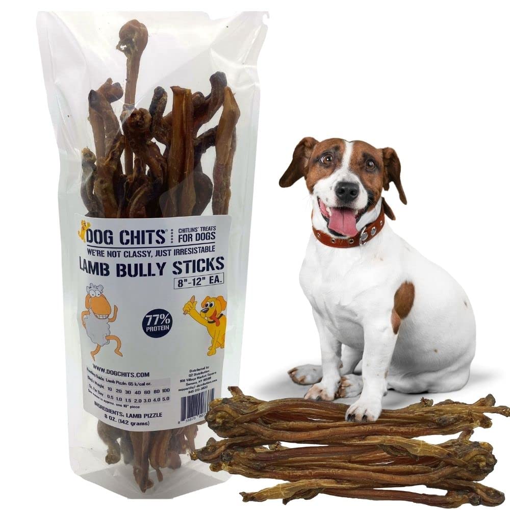 Dog Chits Dog chits Lamb Pizzle (Lamb Bully Sticks) for Dogs and