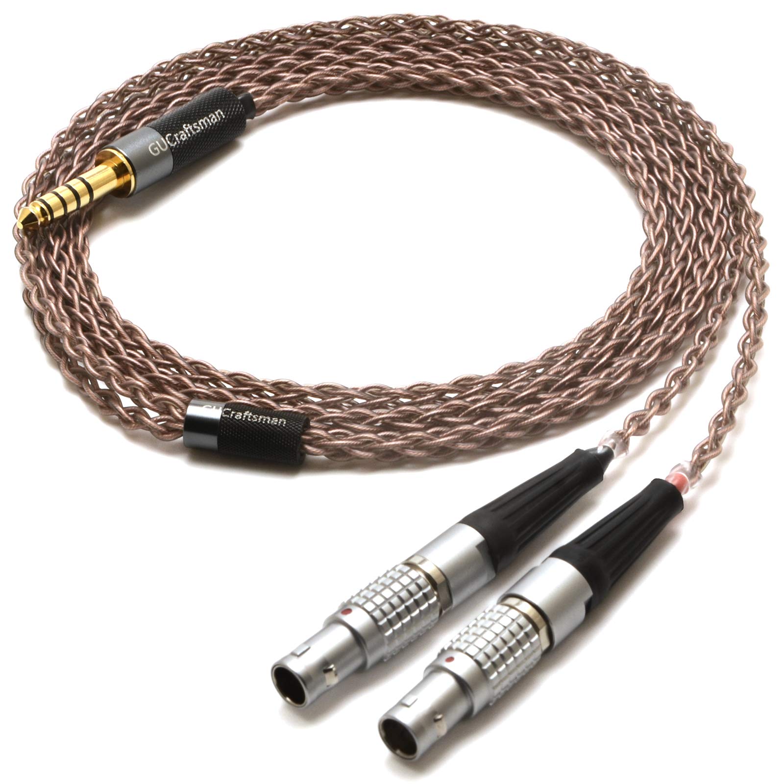 gUcraftsman 6N Single crystal copper Upgrade Headphones cable 4Pin XLR2