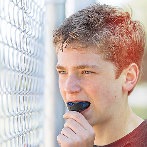 Shock Doctor Gel Max Mouth Guard, Sports Mouthguard for Football, Lacrosse, Hockey, Basketball, Flavored mouth guard, Youth & Ad