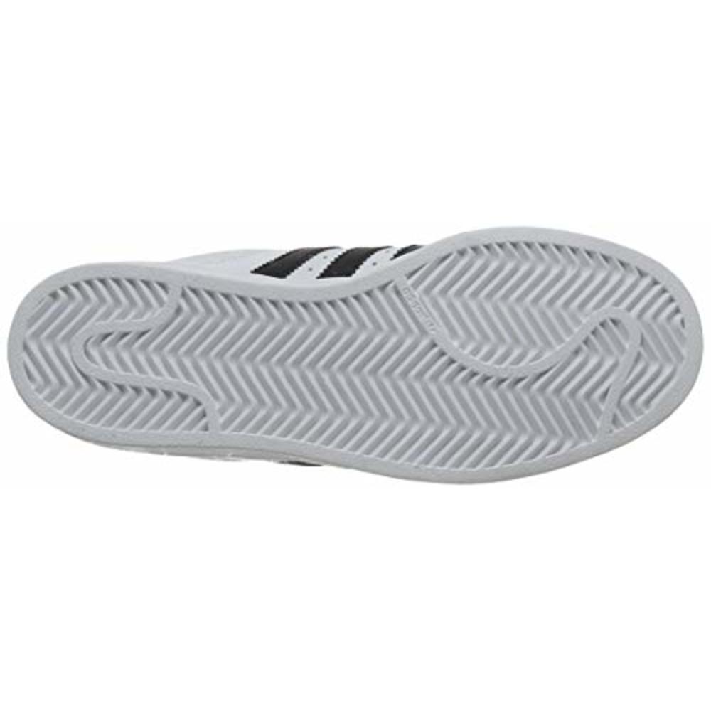 adidas Originals Mens Super-Star Sneaker, White/Black/White, 10