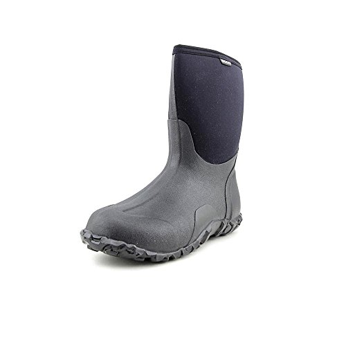 Bogs Mens Classic Mid Waterproof Insulated Rain Boot, Black, 9 D(M) US