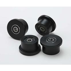 Total Gym Replacement Set of 4 Wheels/Rollers for Models 1000, 1100, 1400, 1500, 1600, 1700, 1800, 1900, Achiever, Force, Gold,