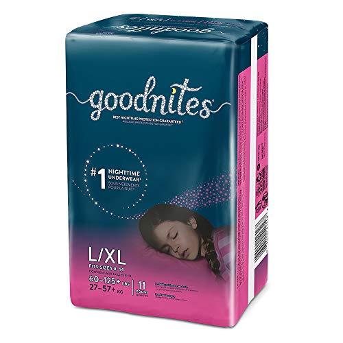 Goodnites, Girls Bedwetting Underwear, L/XL, 11 Ct