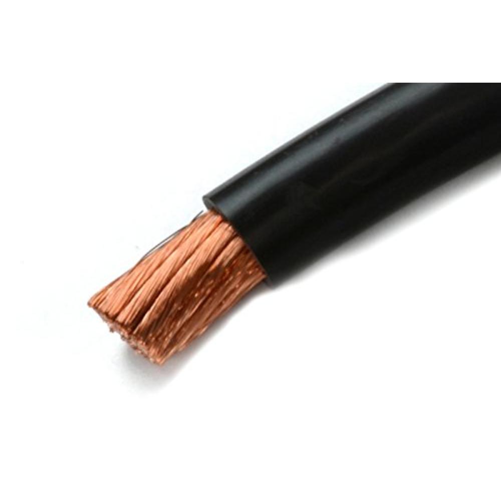 TEMCo INDUSTRIAL WC0106-100 ft 2 Gauge AWG Welding Lead & Car Battery Cable Copper Wire Black | Made in USA