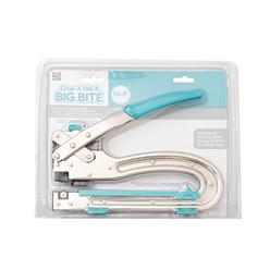 We R Memory Keepers Crop-A-Dile 2 Big Bite Punch by We R Memory Keepers | Silver and Blue