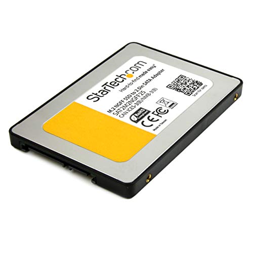 StarTech.com M.2 (NGFF) SSD to 2.5in SATA III Adapter - Up to 6 Gbps - M.2 SSD Converter to SATA with Protective Housing (SAT2M2
