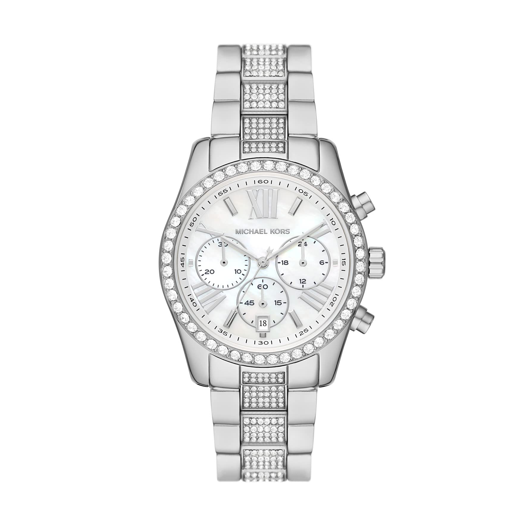 Michael Kors Lexington Lux chronograph Stainless Steel Watch (Model: MK7243)