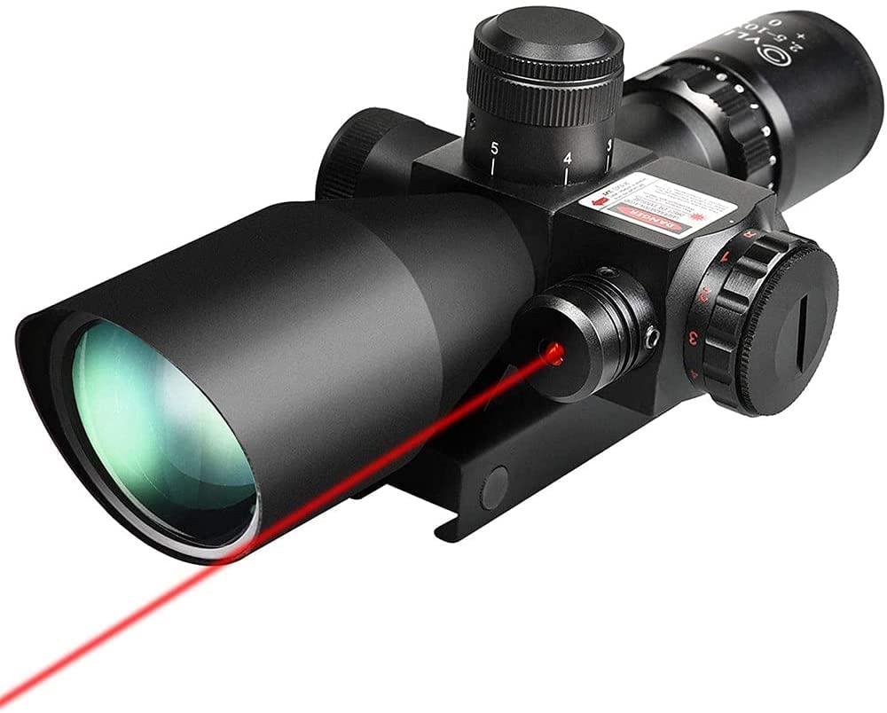 cVLIFE 25-10x40e Red  green Illuminated Scope with 20mm Mount