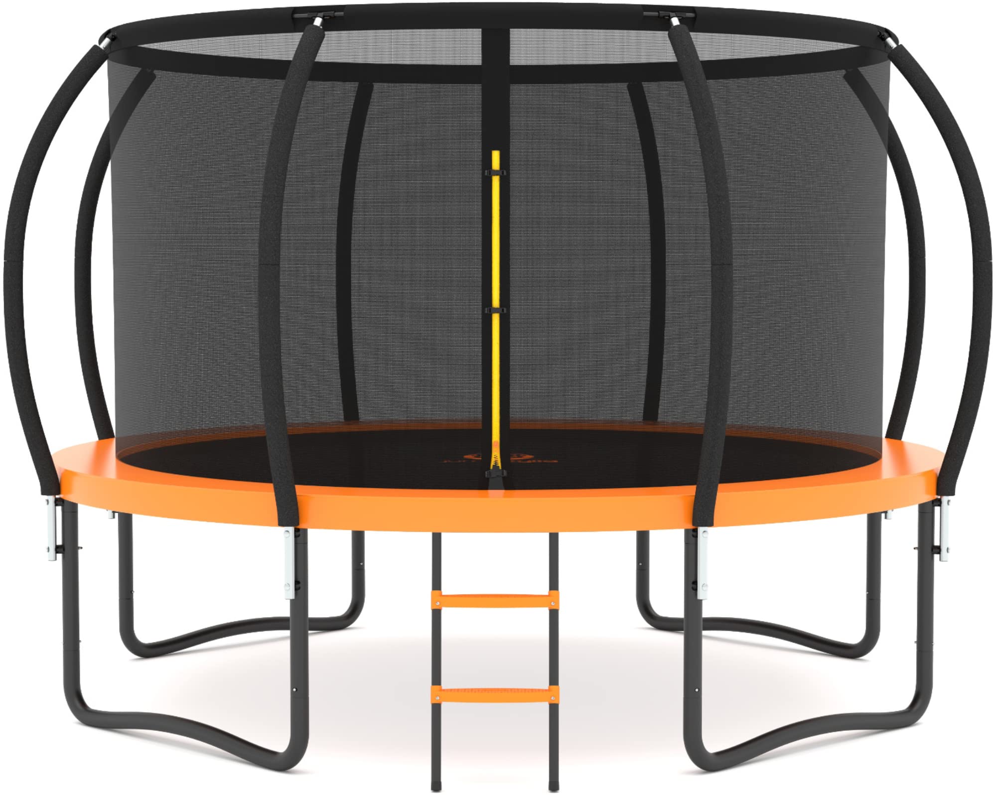 JUMPZYLLA Trampoline 8FT 10FT 12FT 14FT Trampoline with Enclosure - Recreational Trampolines with Ladder and galvanized Anti-Rus