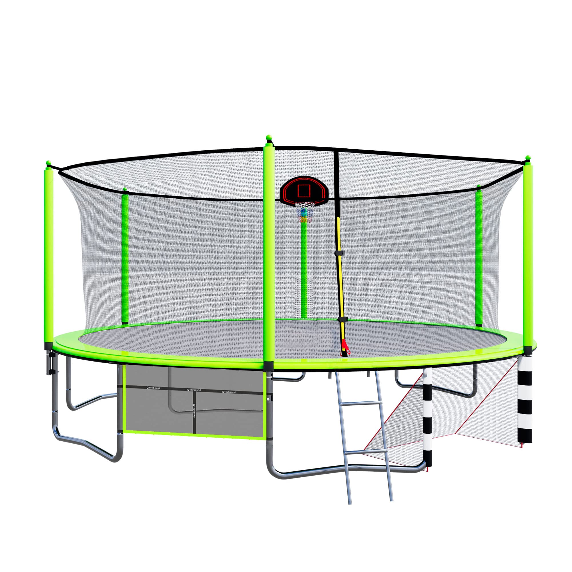 SkyBound 16ft Trampoline with Enclosure Net, Outdoor Trampoline for Kids and Adults - ASTM Approved - Recreational Trampolines w