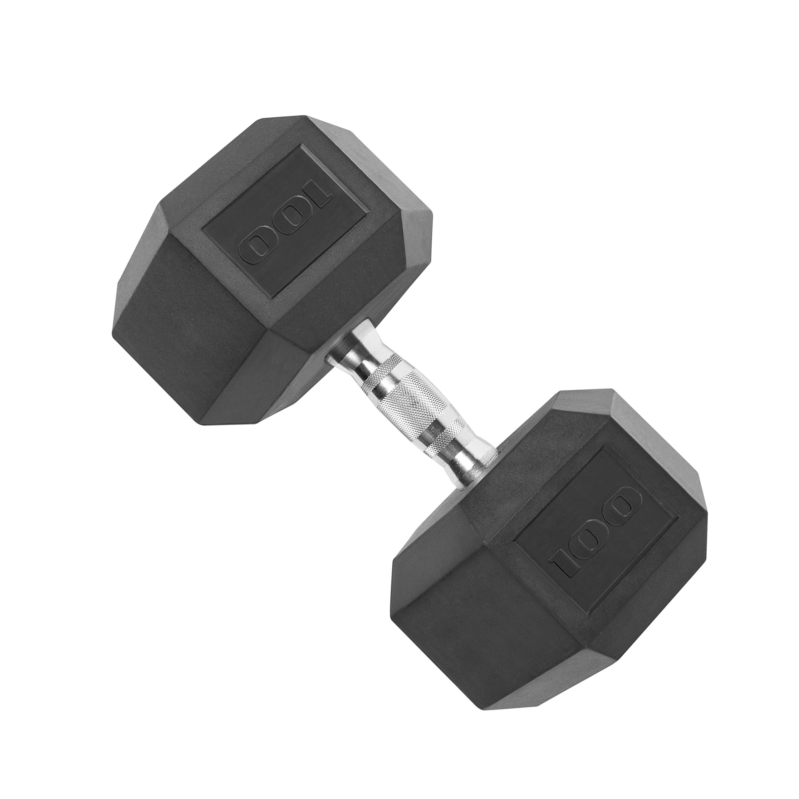 Cap Barbell cap 100 LB coated Hex Dumbbell Weight, New Edition, Black, (SDRIS-100)