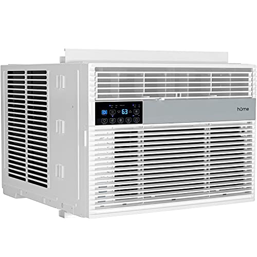 hOmeLabs 12,000 BTU Window Air conditioner with Smart control - Low Noise Ac Unit with Eco Mode, LED control Panel, Remote contr