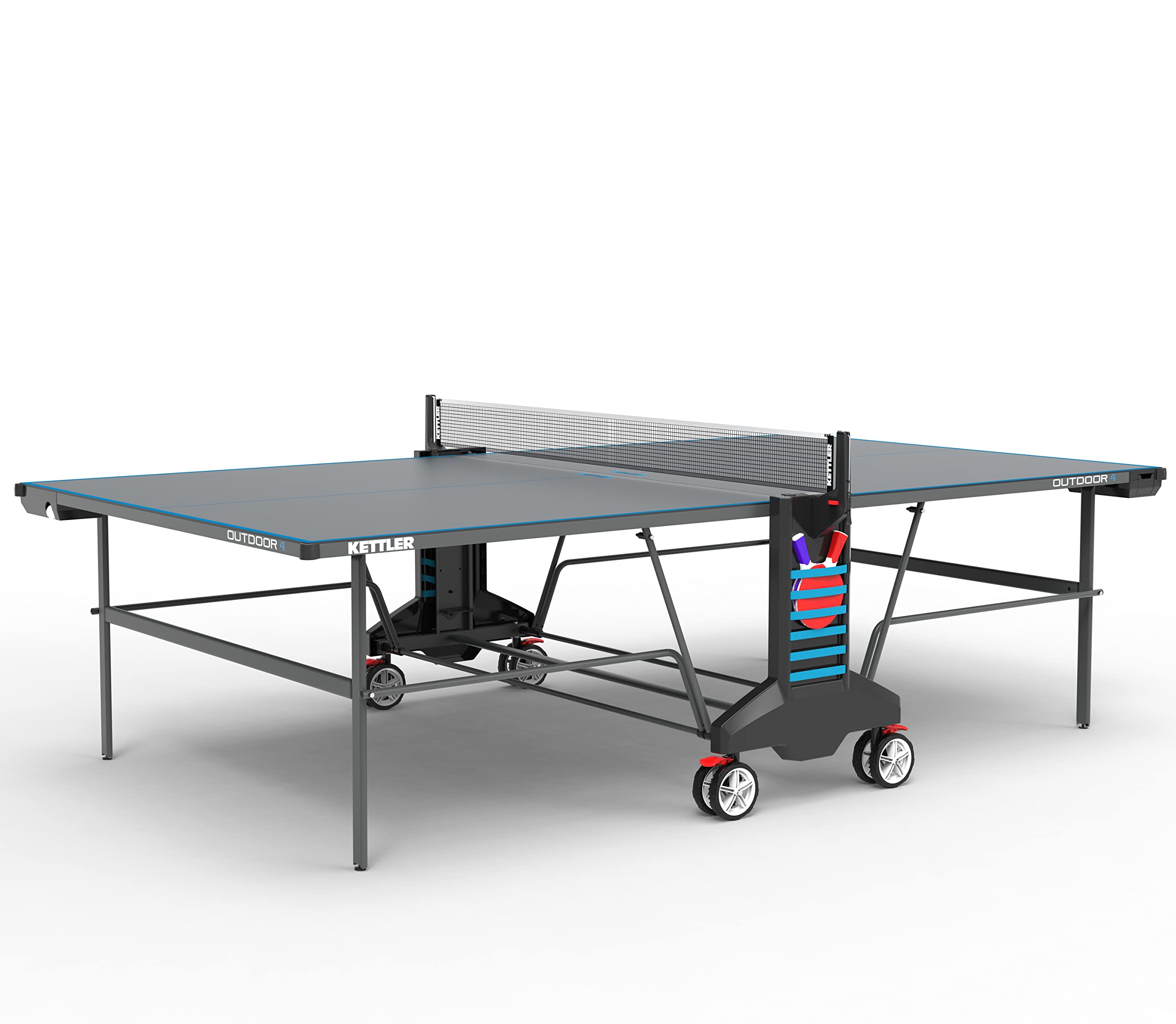 Kettler&#174; KETTLER Outdoor 4 Table Tennis Table with 2-Player Set