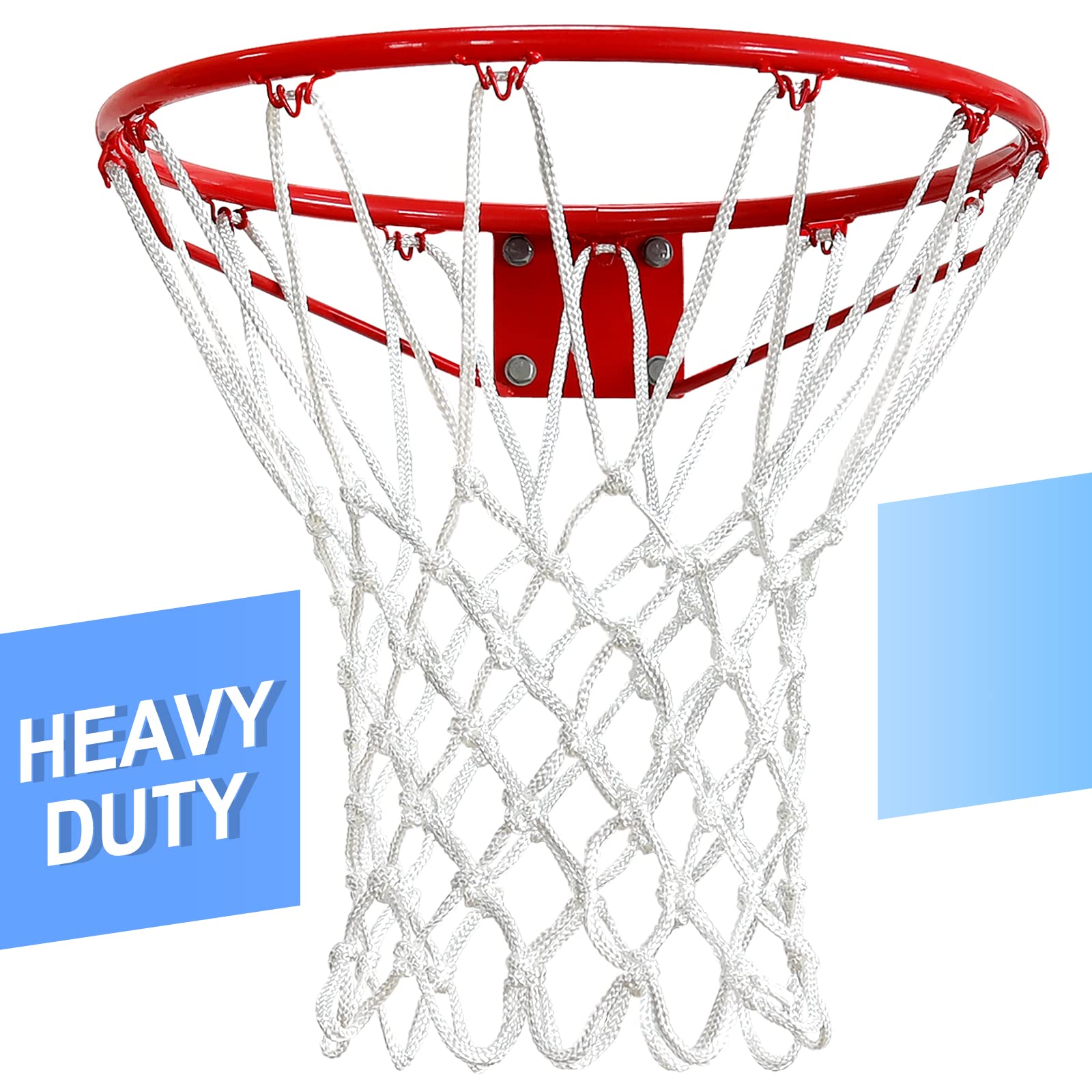 LAO XUE Basketball Net Outdoor,(716 oz) Professional Heavy Duty Basketball Net Replacement,All Weather Anti Whip, Suitable for O