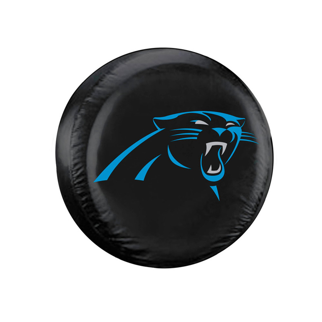 Fremont Die Carolina Panthers Tire Cover Standard Size Black CO