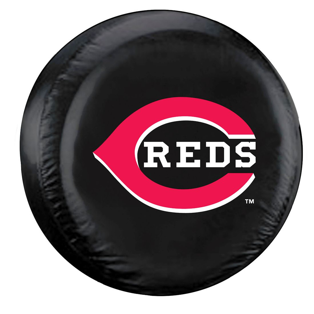 Fremont Die Cincinnati Reds Tire Cover Standard Size Black CO