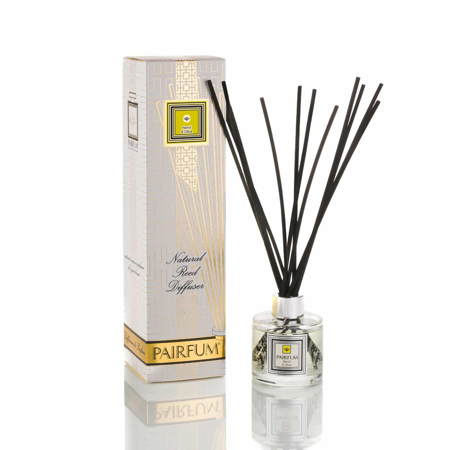Pairfum Reed Diffuser Tower Classic - Neroli & Olive - Choose Your Perfume: neroli-olive