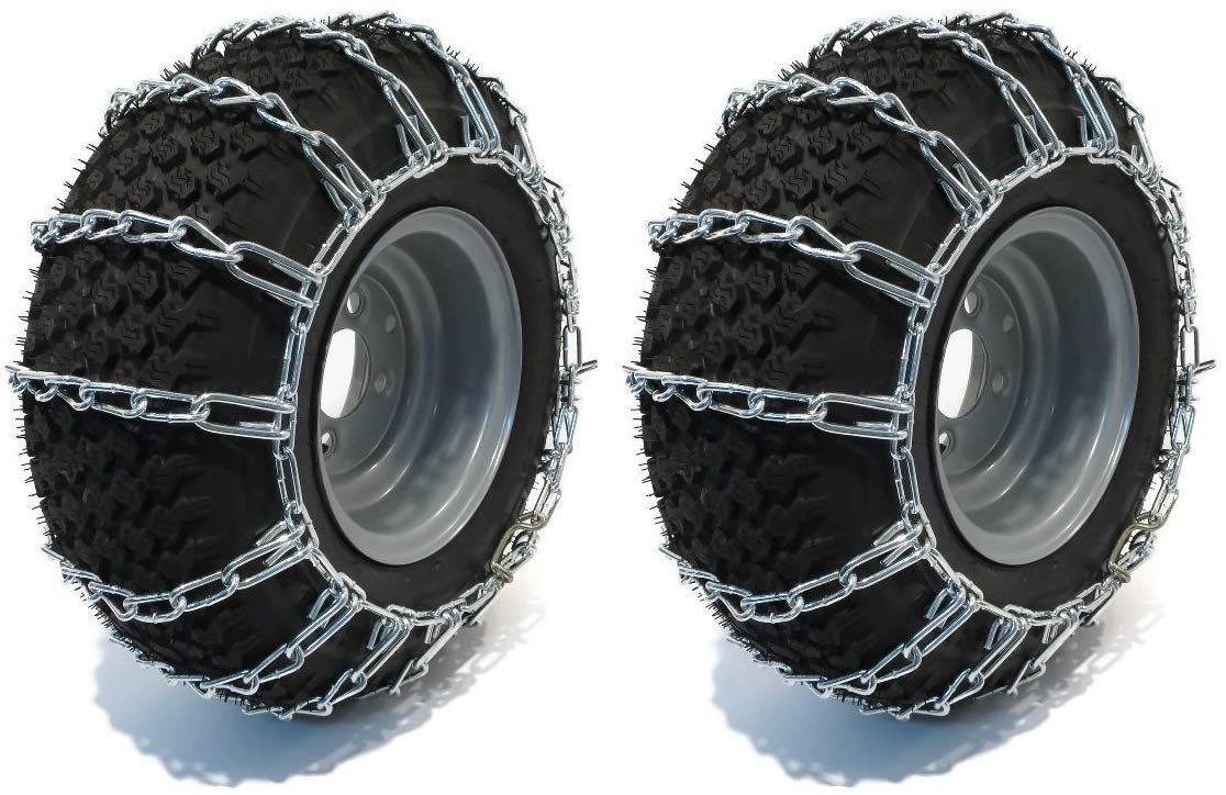 The Rop Shop  Pair Of 2 Link Tire Chainsa24X13X12Afor Snow Blowers, Lawn  Garden Tractors, Mowers  Riders, Utv, Atv, 4-Wheelers,