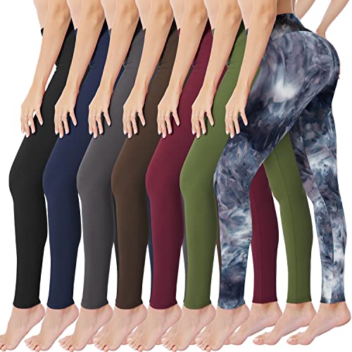 Valandy Buttery Soft Leggings For Women High Waisted Tummy Control No  See-Through Yoga Pants Workout Running Leggings
