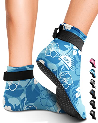 Bps Storm Sock Neoprene 3Mm Water Socks - Wetsuit Booties For Wading, Tide Pooling, Fishing, Water Aerobics, Rafting - Neoprene 