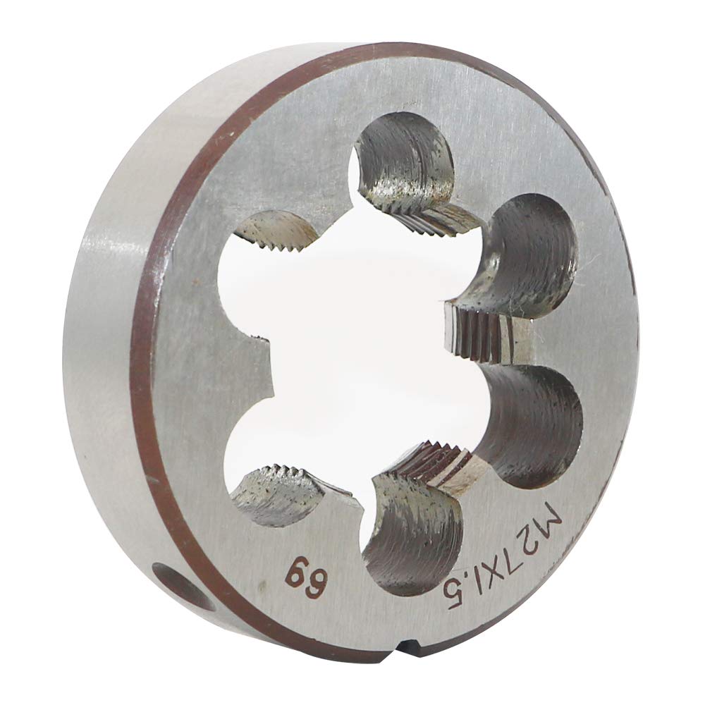 LingGan Hss 27Mm X 15 Metric Right Hand Round Die, Machine Thread Die M27 X 15Mm Pitch For Mold Machining, Alloy Steel, It Can Process S