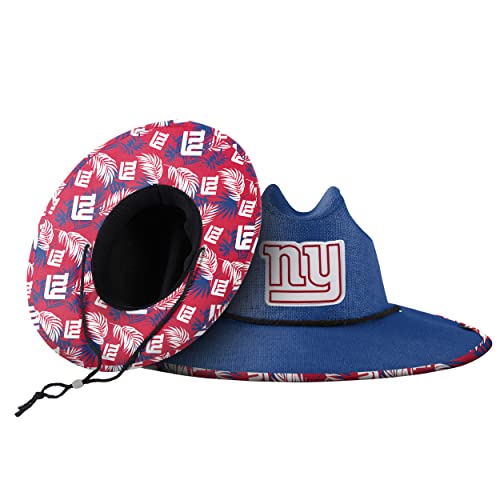 Foco New York Giants Nfl Team Color Straw Hat